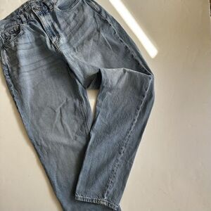American Eagle Mom Jeans Womens Size 2 Long Medium Wash‎ High Rise Tall Denim